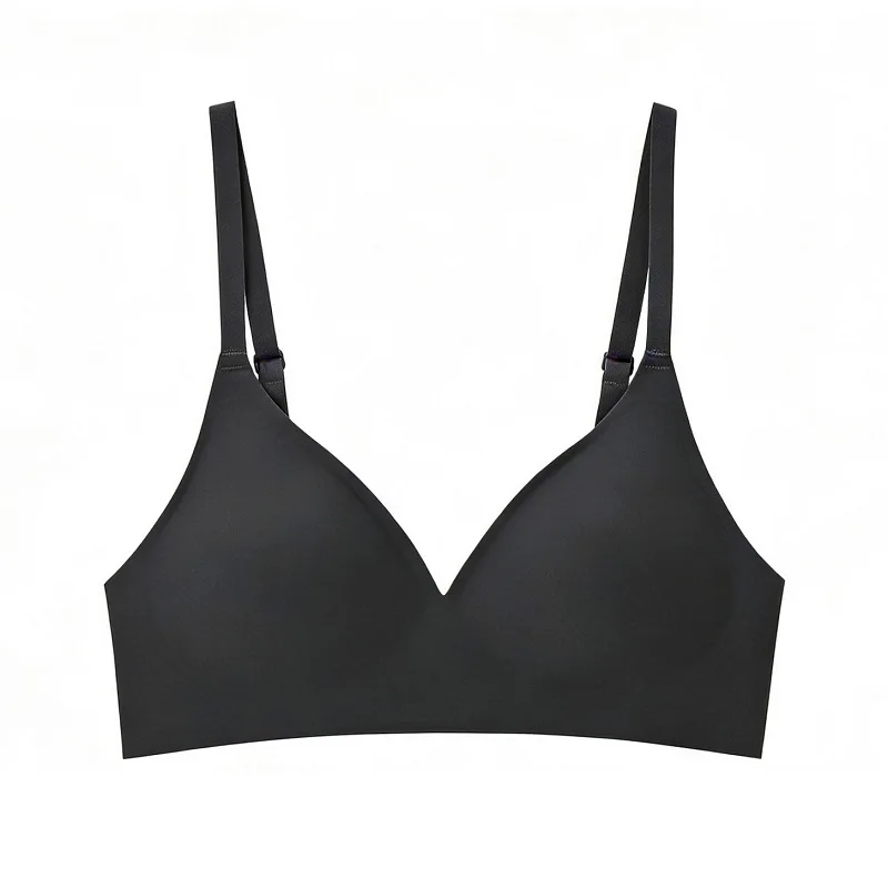 Seamless Women's Brassiere Underwear Small Flat-chest Soft Support Lady Bra Outward-expanding Chest Look Bigger U Back Girls Bra