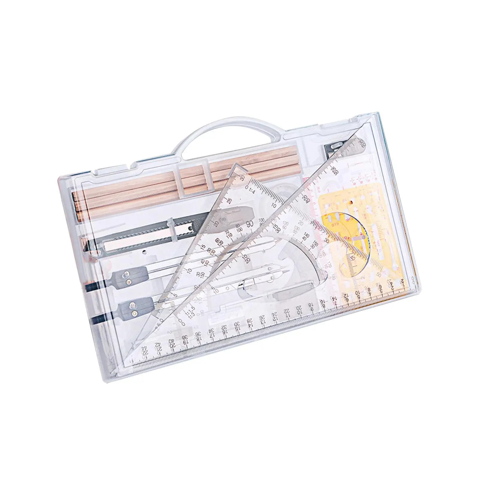 Architects Compass Ruler Precision Geometry Set Lightweight Drawing Template