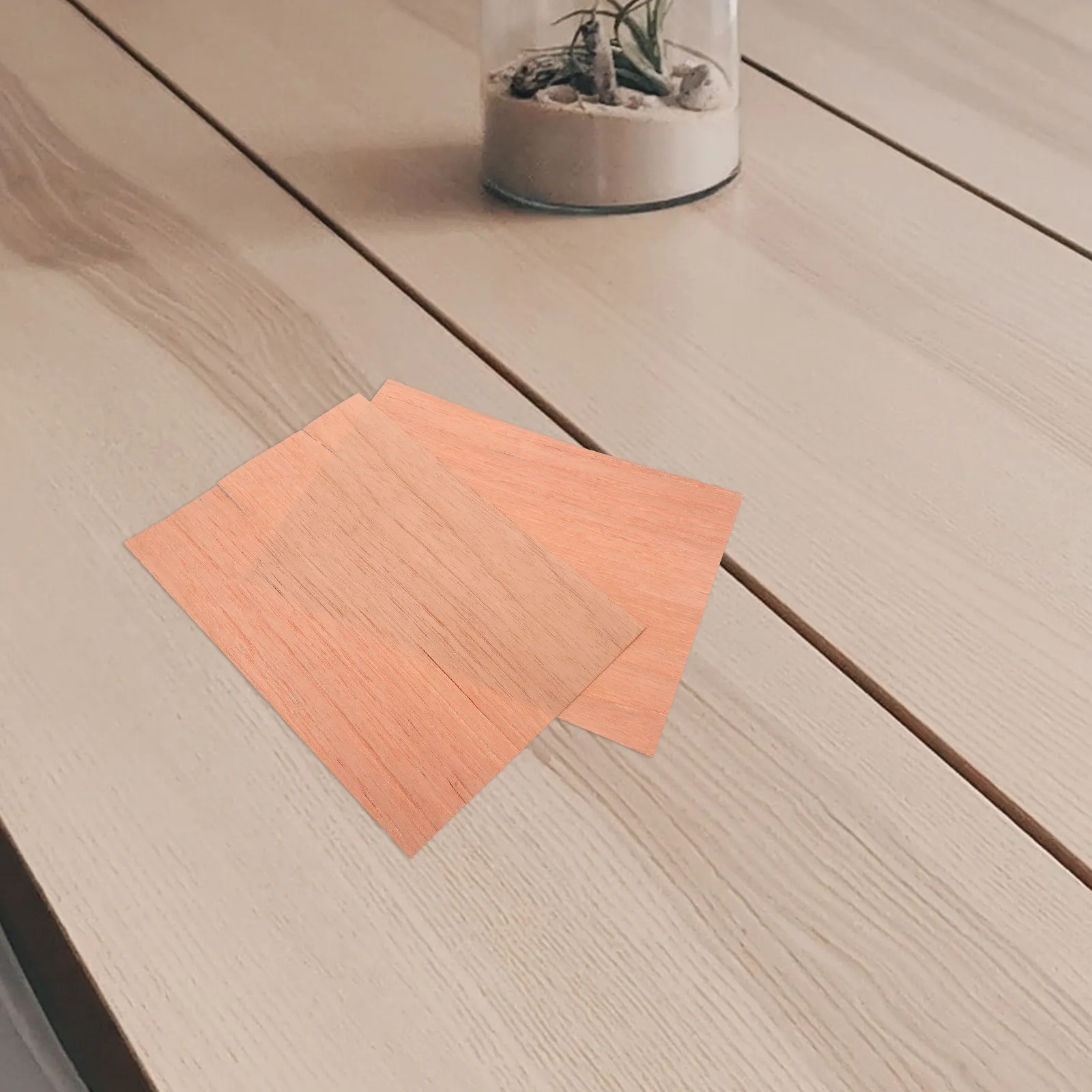 2 Pcs Cedar Lumber Strips Spanish Cigar Chip for Cigars Storage Veneer Wood Accessories
