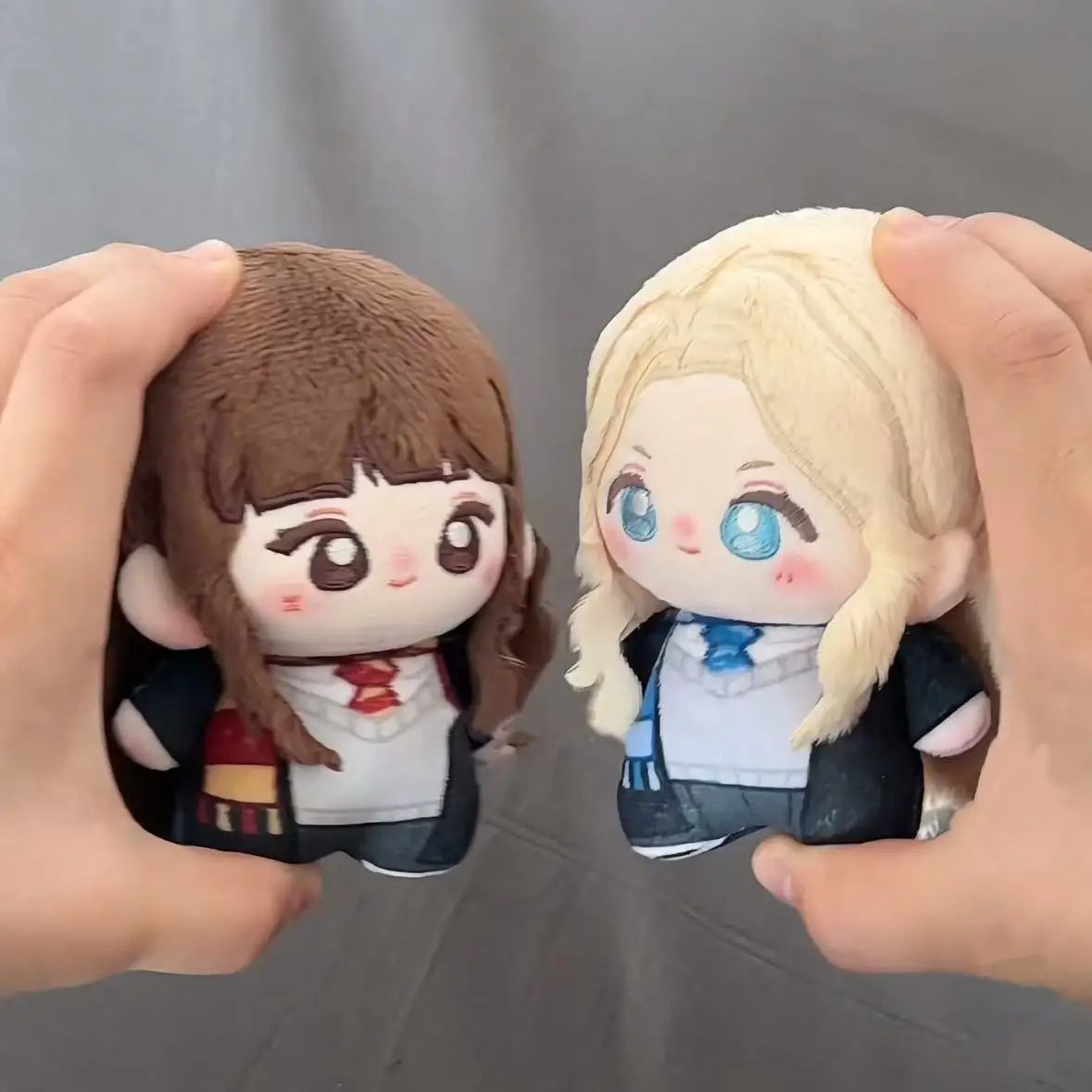 

10cm Anime Harry Potter Hermione & Lovegood Plushie Soft Stuffed Pendant Cute Cartoon Figure Keychain Bag Cosplay Xmas Gift
