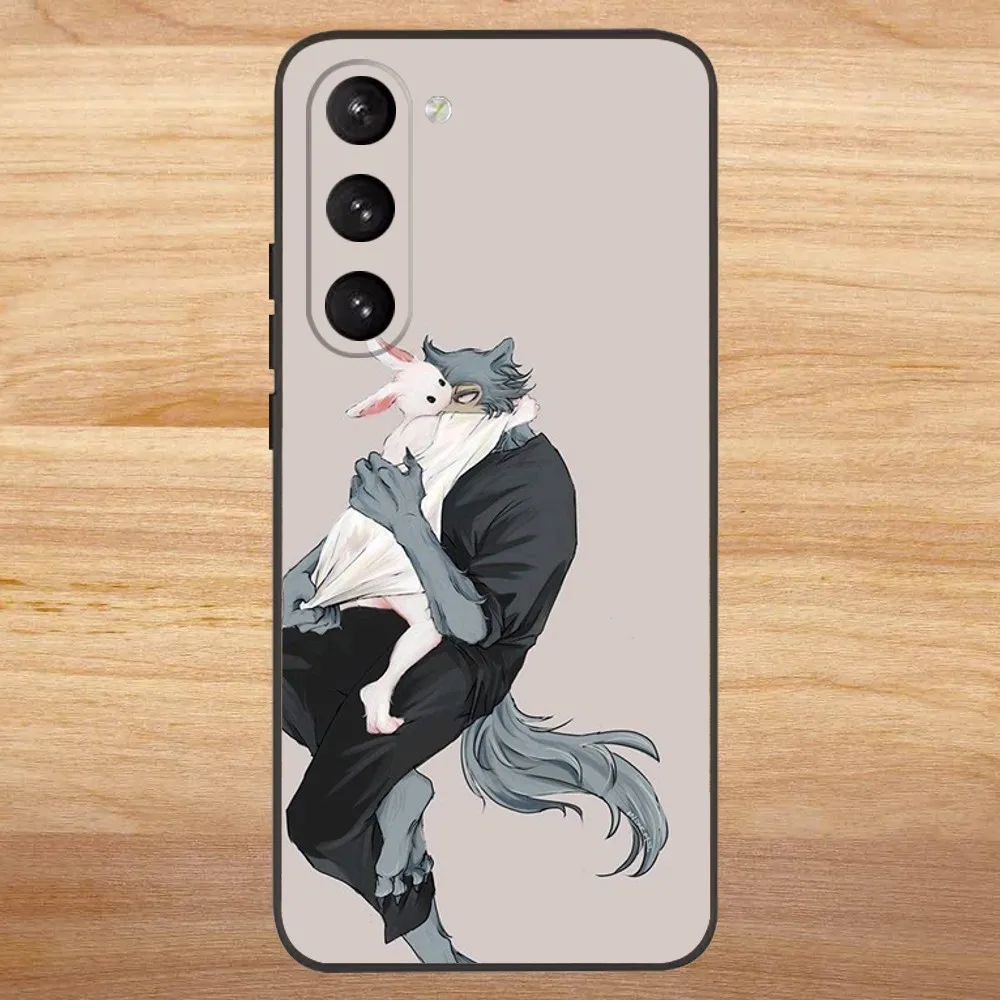 B-Beastars Phone Case For Samsung S23,23,22,30,21,10,9,Note20 Ultra,Lite,Ultra,5G,Plus,FE,Black Soft Case