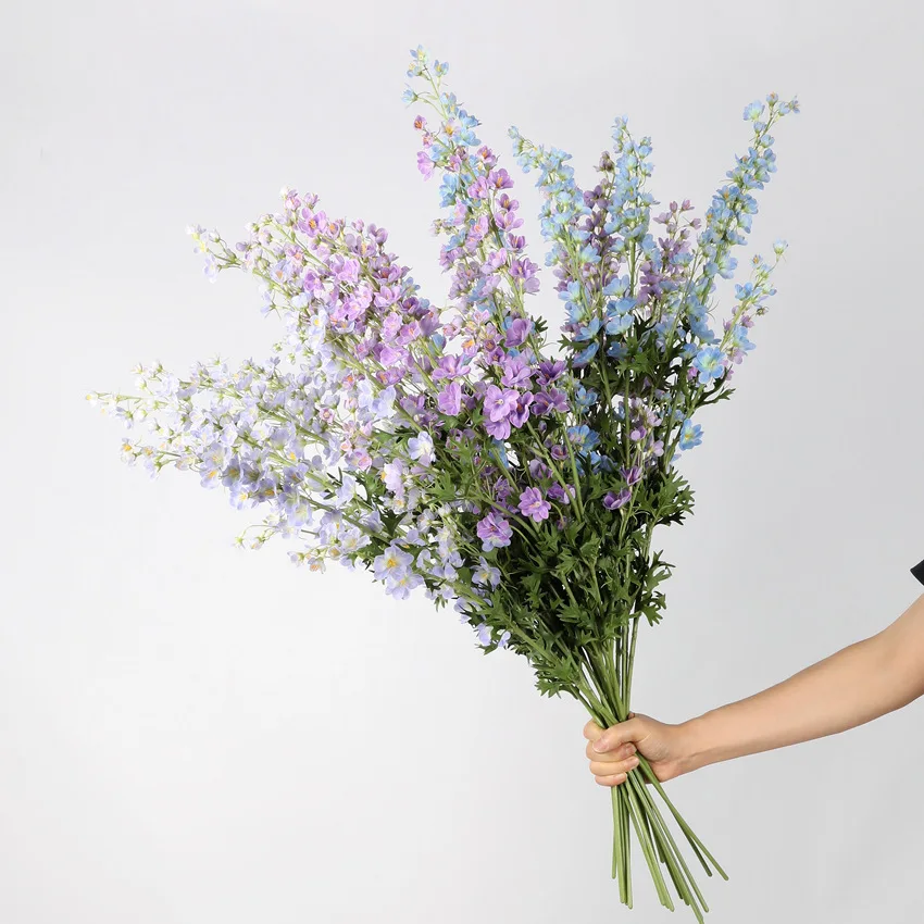 Artificial Long Stem Silk Flowers Branch, Casa e Mesa De Casamento, Decoração Do Quarto, Presente, 88cm, 1 Pc, F1047