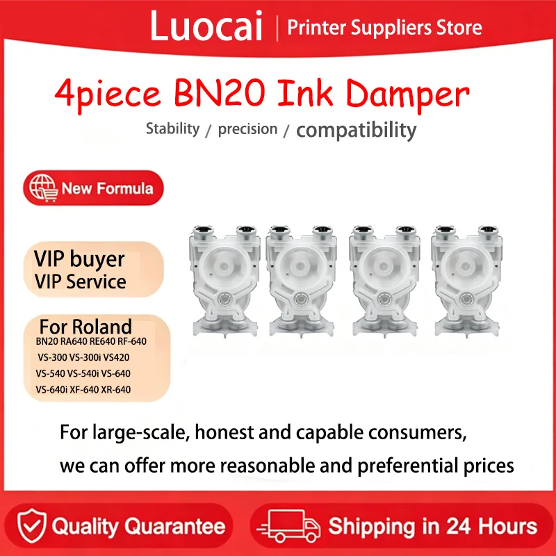 4 PCS Ink Damper For Roland Printer BN20 RA640 RE640 RF-640 VS-300 VS-300i VS420 VS-540 VS-540i VS-640 VS-640i XF-640 XR-640