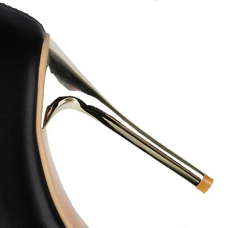 SIMLOVEYO ماركة الموضة الإناث الفخذ الأحذية أشار تو 11 سنتيمتر خنجر سستة تمديد حجم 46 47 حفلة الشتاء الجوارب الطويلة الشتاء #2