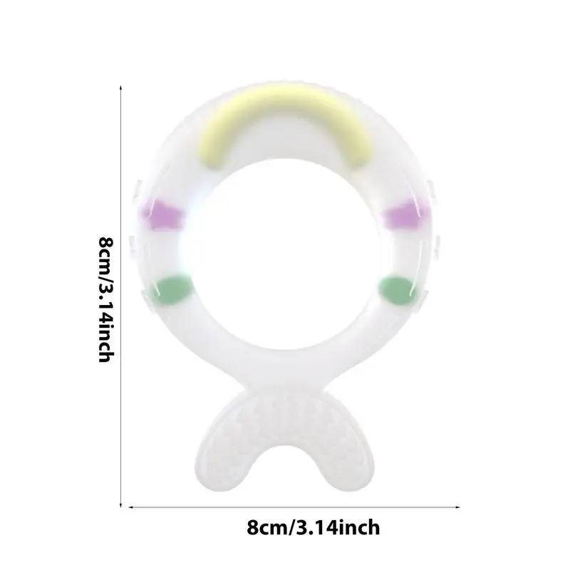 TeWindsor-Jouets de dentition en silicone pour enfants, doux, facile à saisir, soins infirmiers