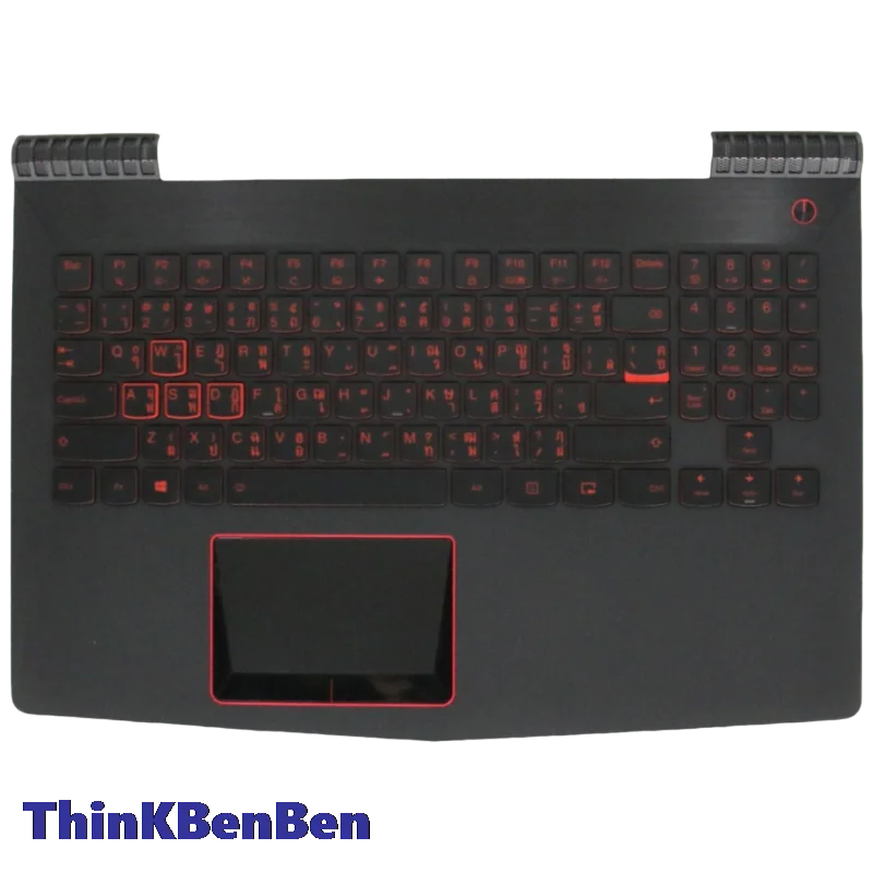 TH Thai Black Keyboard Upper Case Palmrest Shell Cover For Lenovo Legion R720 15 Y520 15 15IKBM 5CB0P24383