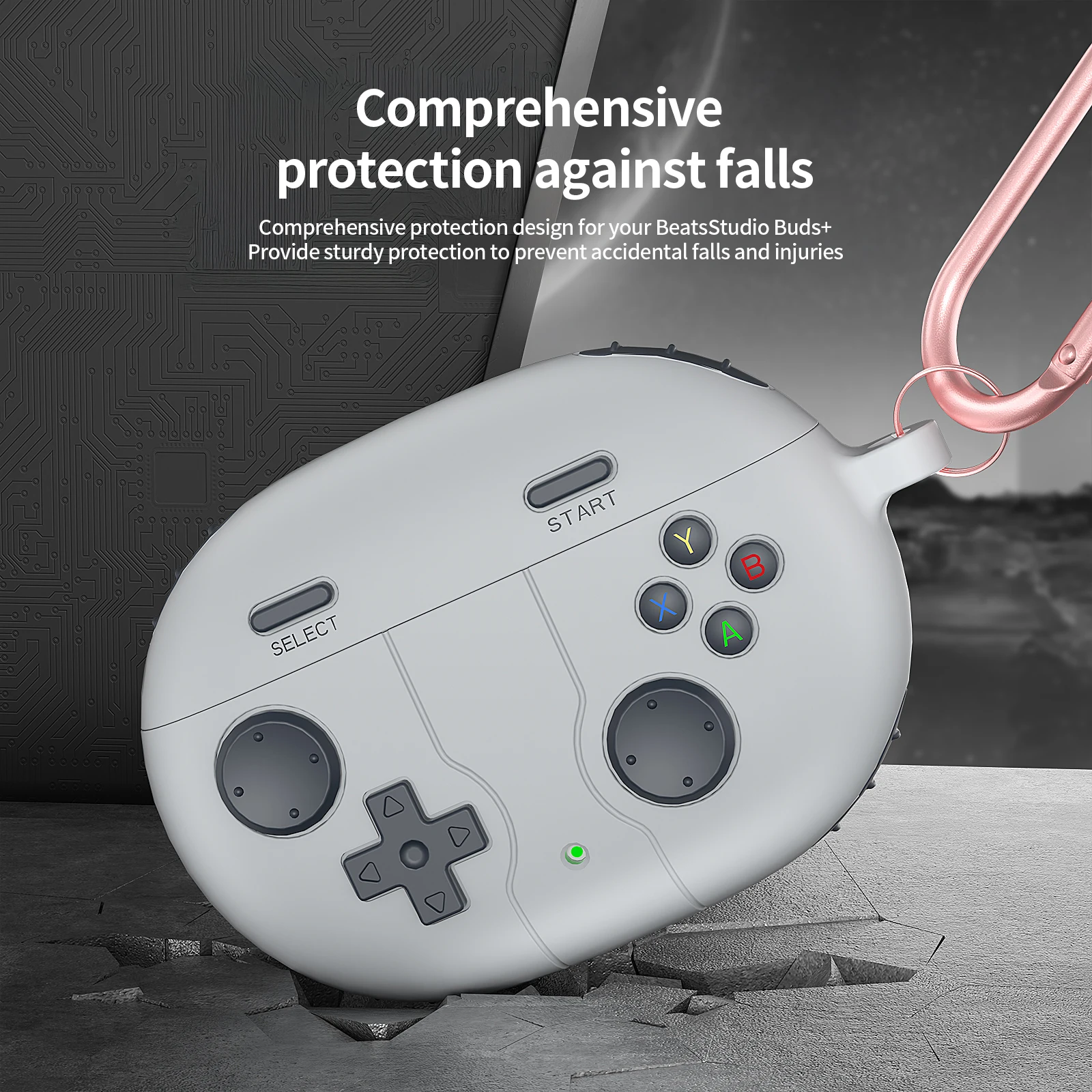 ثلاثية الأبعاد غمبد الكرتون حقيبة سماعة الاذن للصوت السحري يدق ستوديو براعم زائد براعم غطاء لطيف سيليكون واقية مع هوك