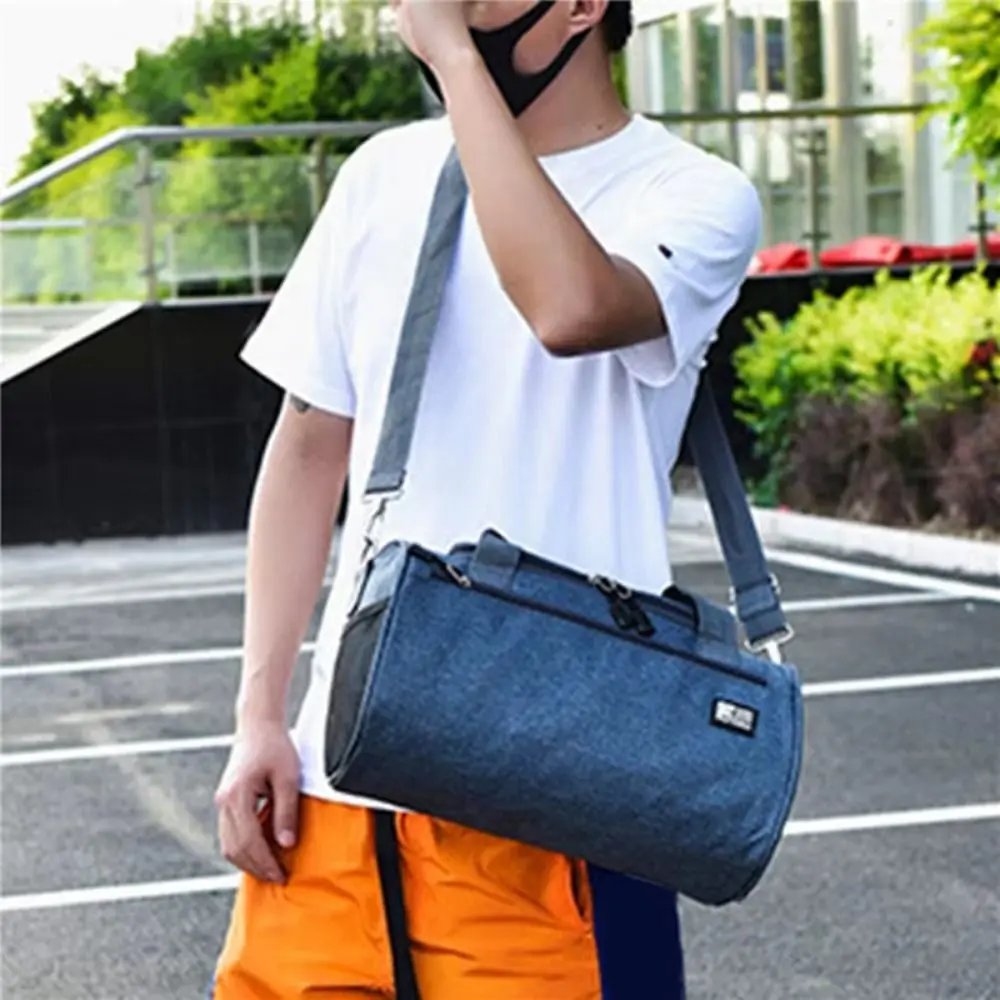 

Portable Travel Duffel Bag Large Capacity Crossbody Women's Fitness Handbag Shoes Compartment Wear-resistant Gym Shoulder Bag