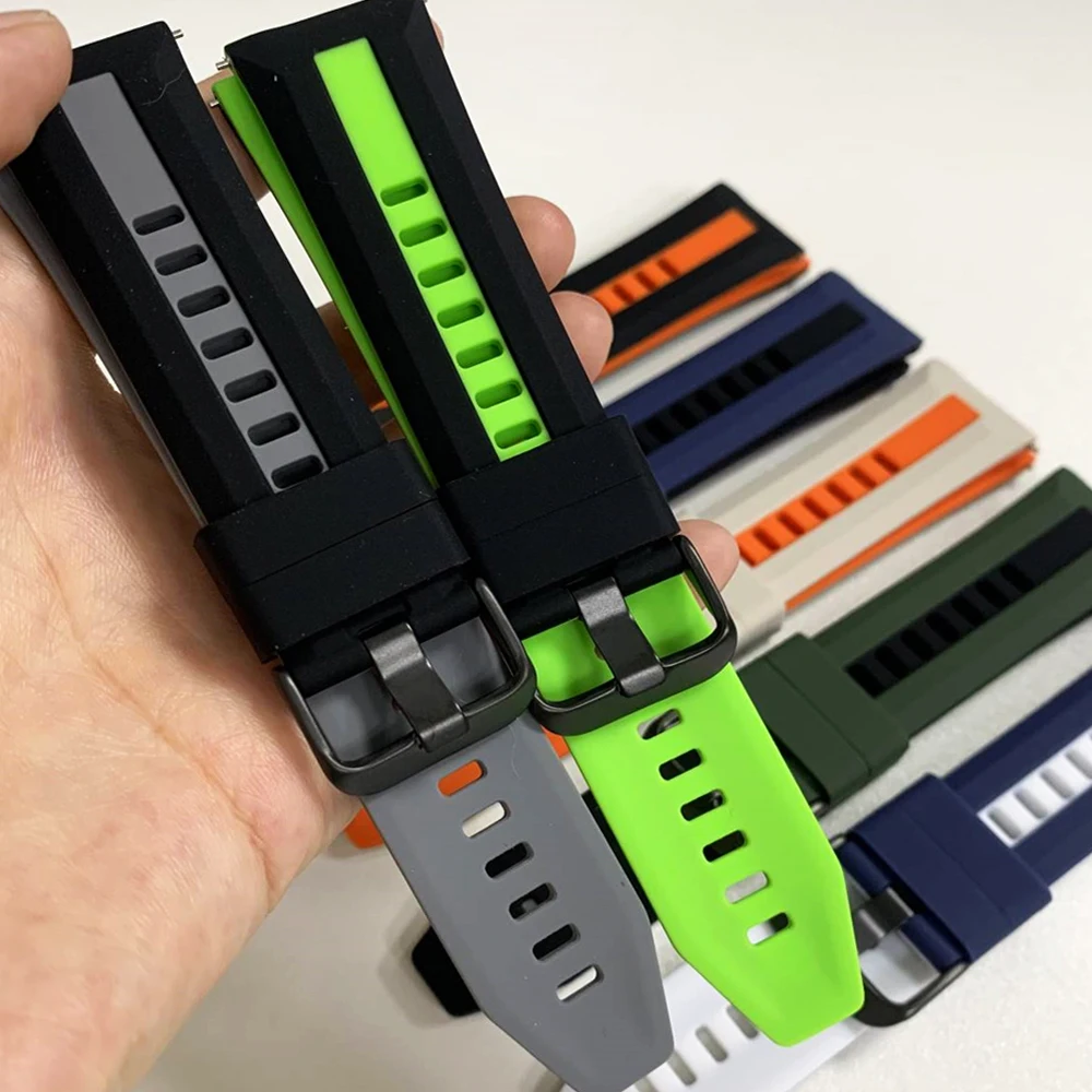 22mm Silicone Soft Strap for Xiaomi Watch S4 S3 S2 46mm 42mm S1 Active/Color 2 Mi Watch Band for Amazfit BALANCE 2 Bracelet Belt