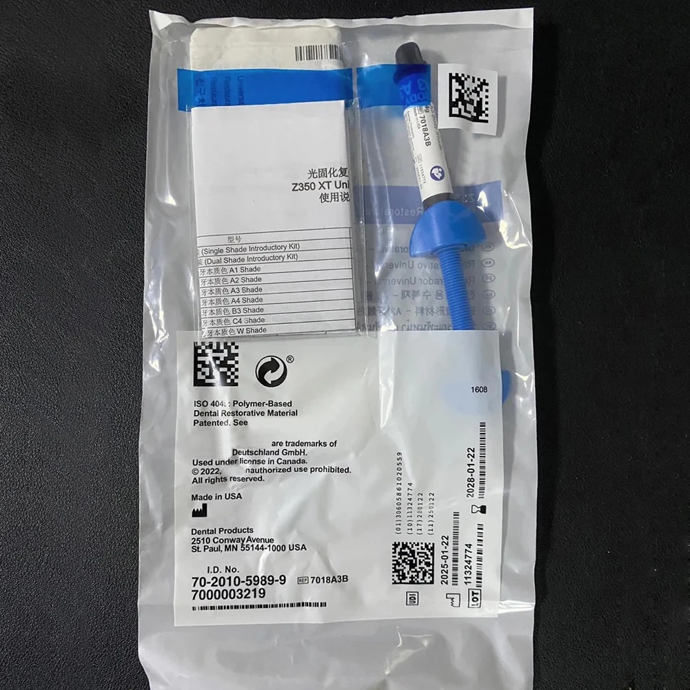 Z350XT Flowable Dental Composite Resin Universal Restorative Body Shade A1/A2/A3/A3.5 Teeth Filling Material Latest Expiry Date