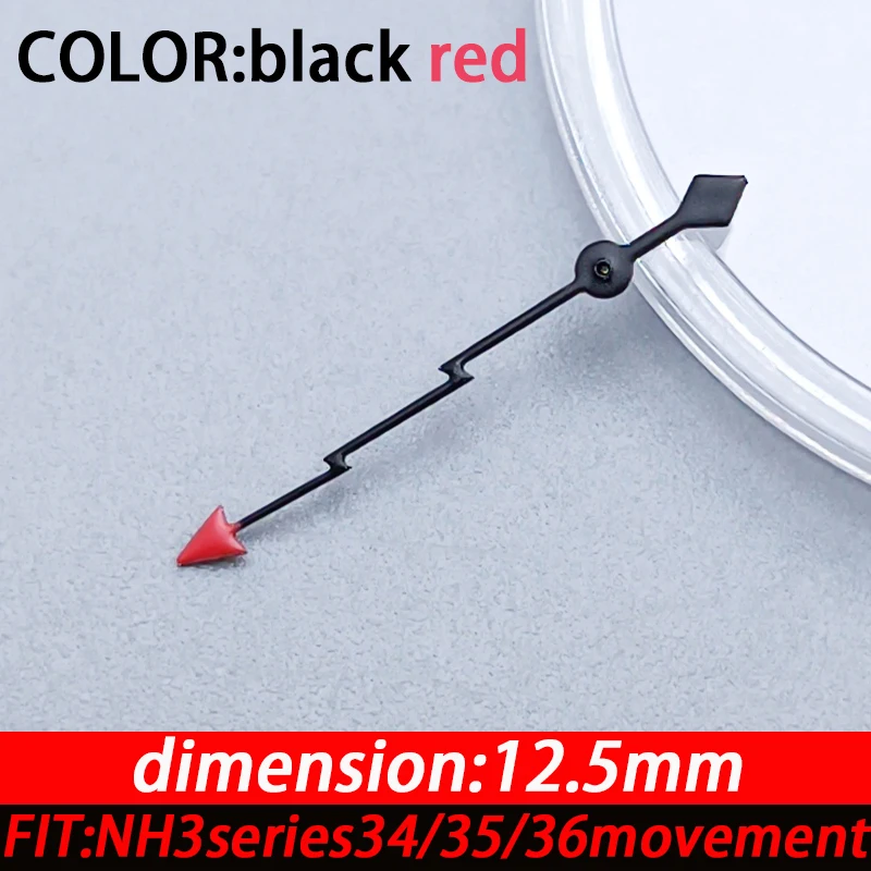 12.5 مللي متر ساعة اليد اكسسوارات البرق ثانية لا مضيئة لسلسلة NH3 34/35/36 ساعة يد تعمل بالحركة استبدال الأيدي