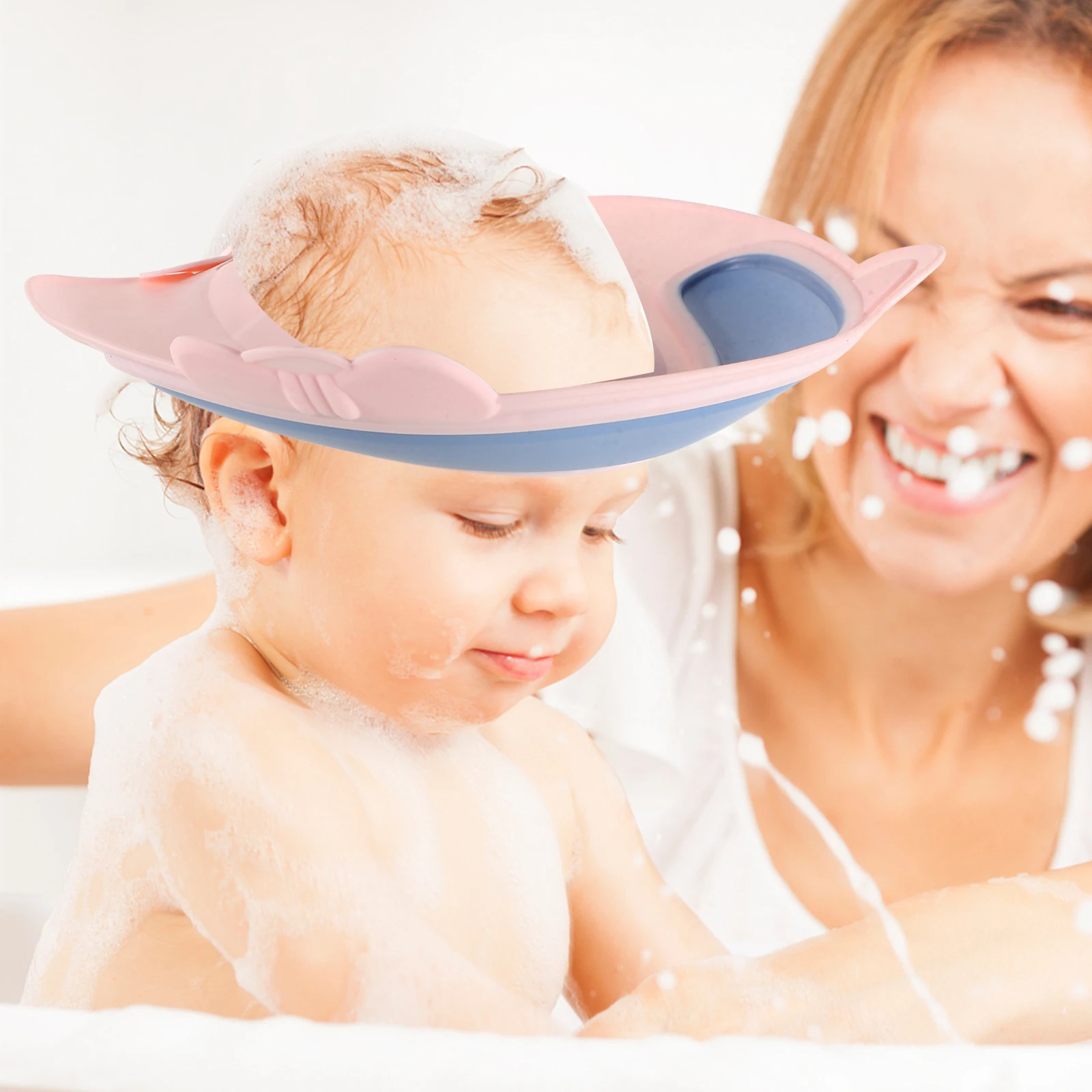 

Kids Shower Cap Baby Bath Visor Hat Toddler Shampoo Cap Waterproof Ear Protector Hair Washing Hat for Toddlers