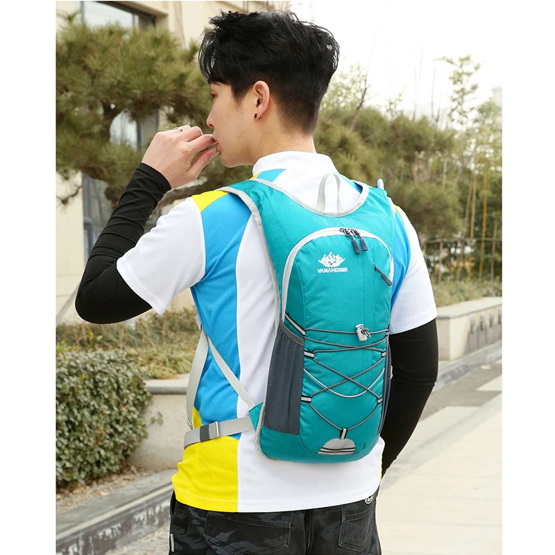 Cycling Backpack Mountaineering Travel Bag Waterproof Sports Bag Lightweight Foldable Camping Water Bladder Bag