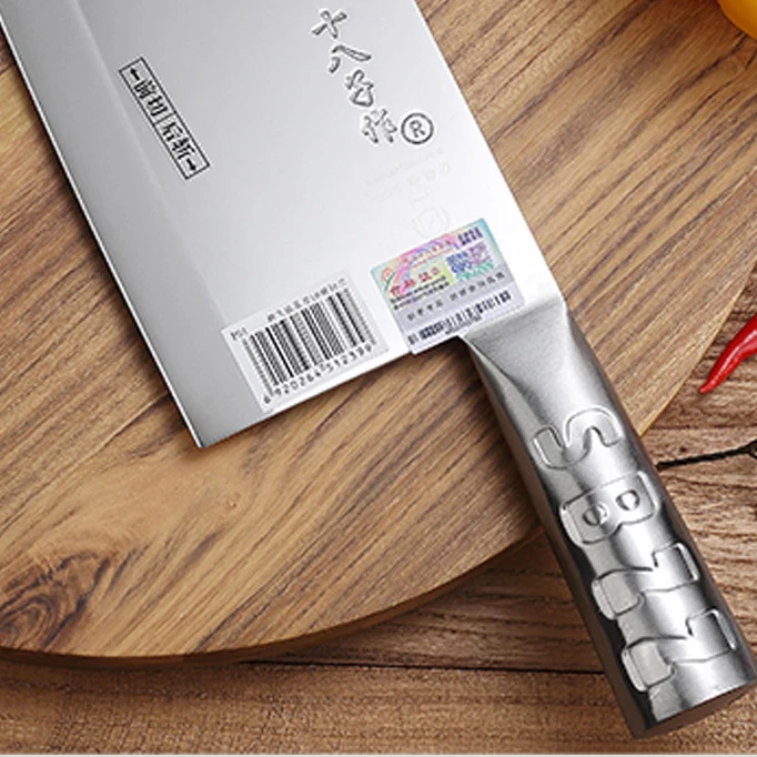 Shibazi Cleaver Knife Handmade Forged Stainless Steel Kitchen Knife Sharp Slicing Chopper Knife Meat Poultry Tools P01 Cutlery