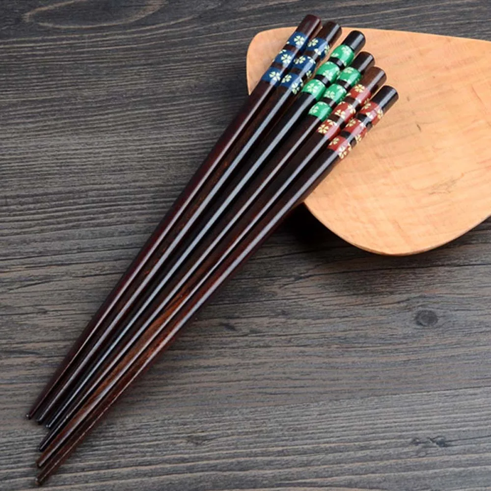 

Beauty Pattern Healthy Chopsticks Handmade Japanese Cooking Wood Chopsticks Dinnerware Sushi Chopsticks Kitchen Tools