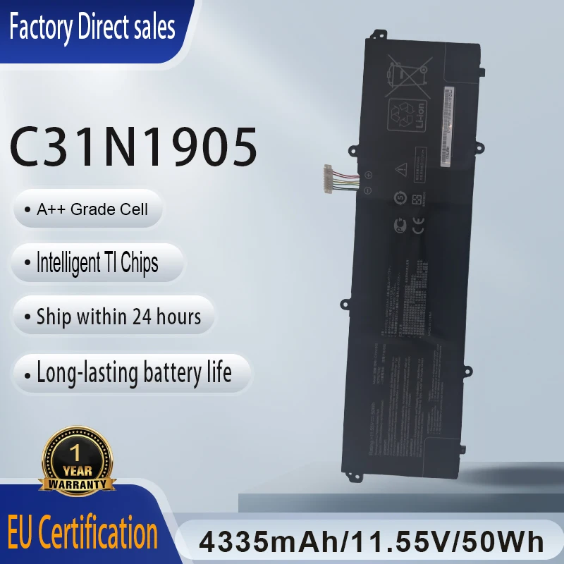 

New LaptopBattery C31N1905Asus Adolbook13 2020 Dolbook14 2020 VivoBook S13 S333 S333JA K533F S521FA S533EQ S533F S15 S533 Series