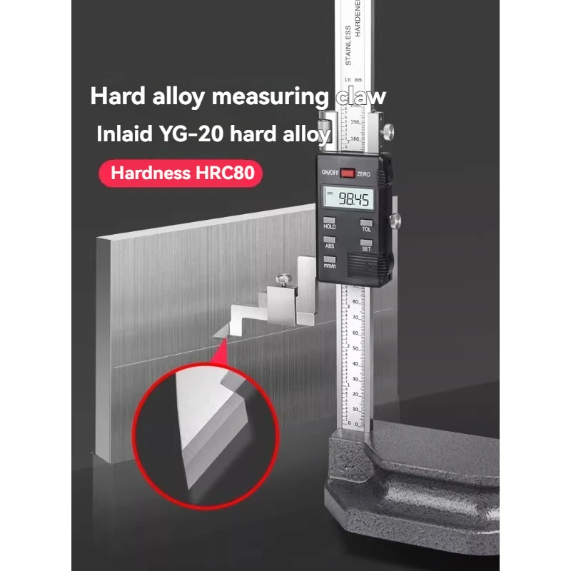 New 500mm Height Measurement Precision Height Ruler Digital Display Electronic Height Measuring Instrument Measuring Ruler
