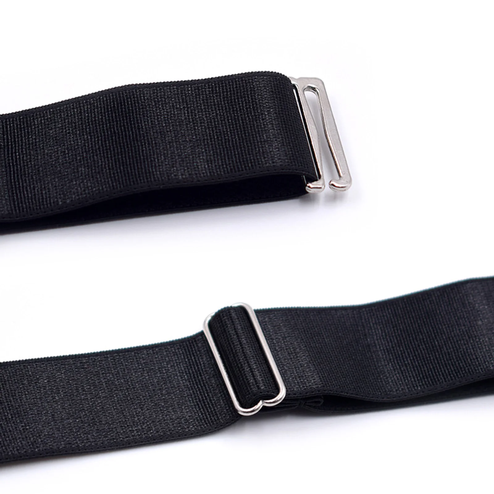 2個入りシャツステイ、プレミアムシャツ用、ノンロック式クランプ付き、伸縮性のあるレッグガーター、太ももサスペンダー、シャツタッカー、男女兼用