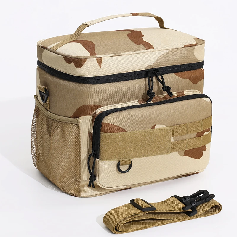 Taktische Thermo-Kühltasche mit hoher Kapazität, isolierte Lunchbox für den Außenbereich, auslaufsicher, isolierte, langlebige Lunchtasche für Männer, Mahlzeit ca – Detail 8