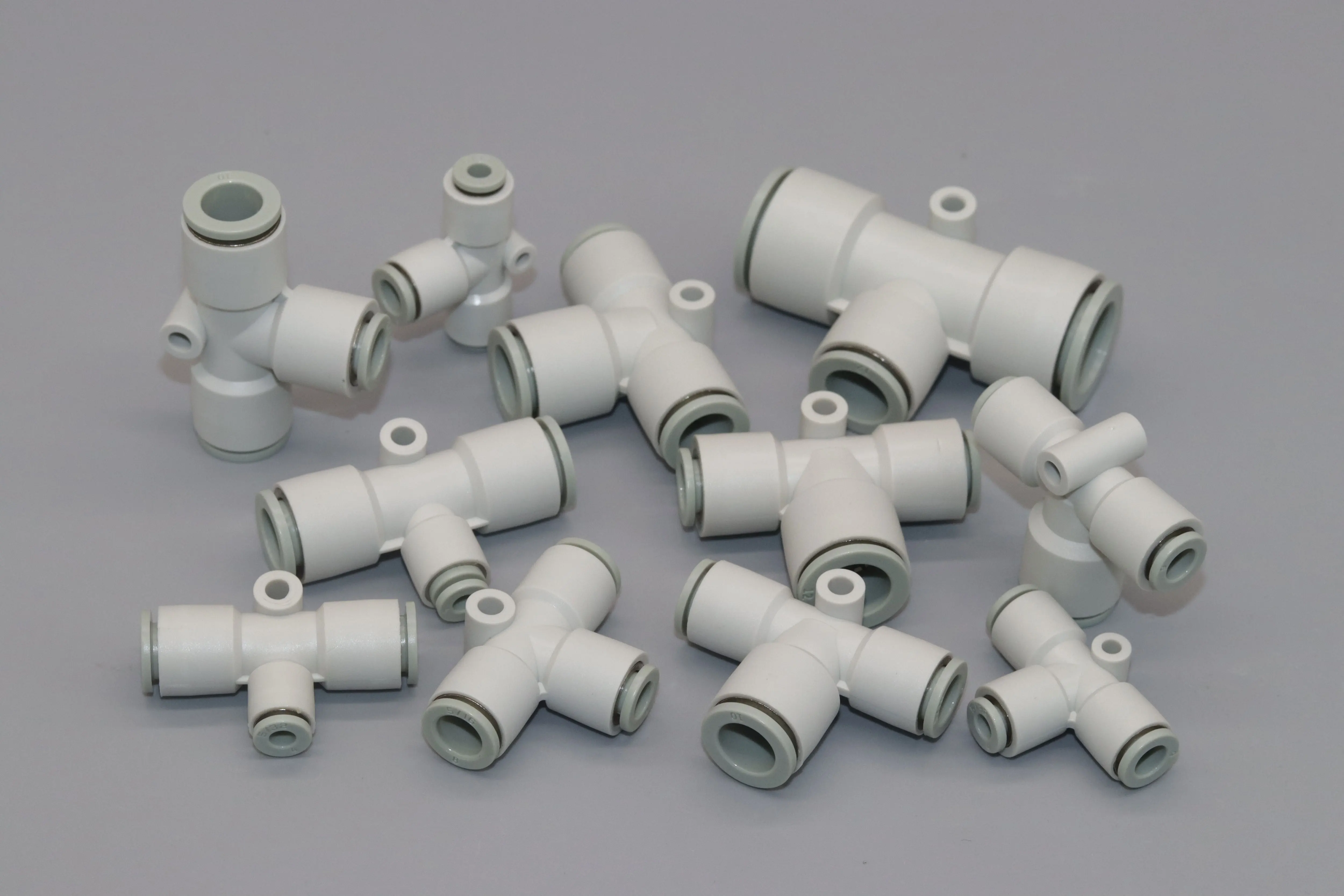 Pneumatic Quick Connector T-Shaped Tee Variable Diameter Plastic PU Air Pipe One-Touch Fittings Connector KQ2T-4/6/8/10/12/16mm