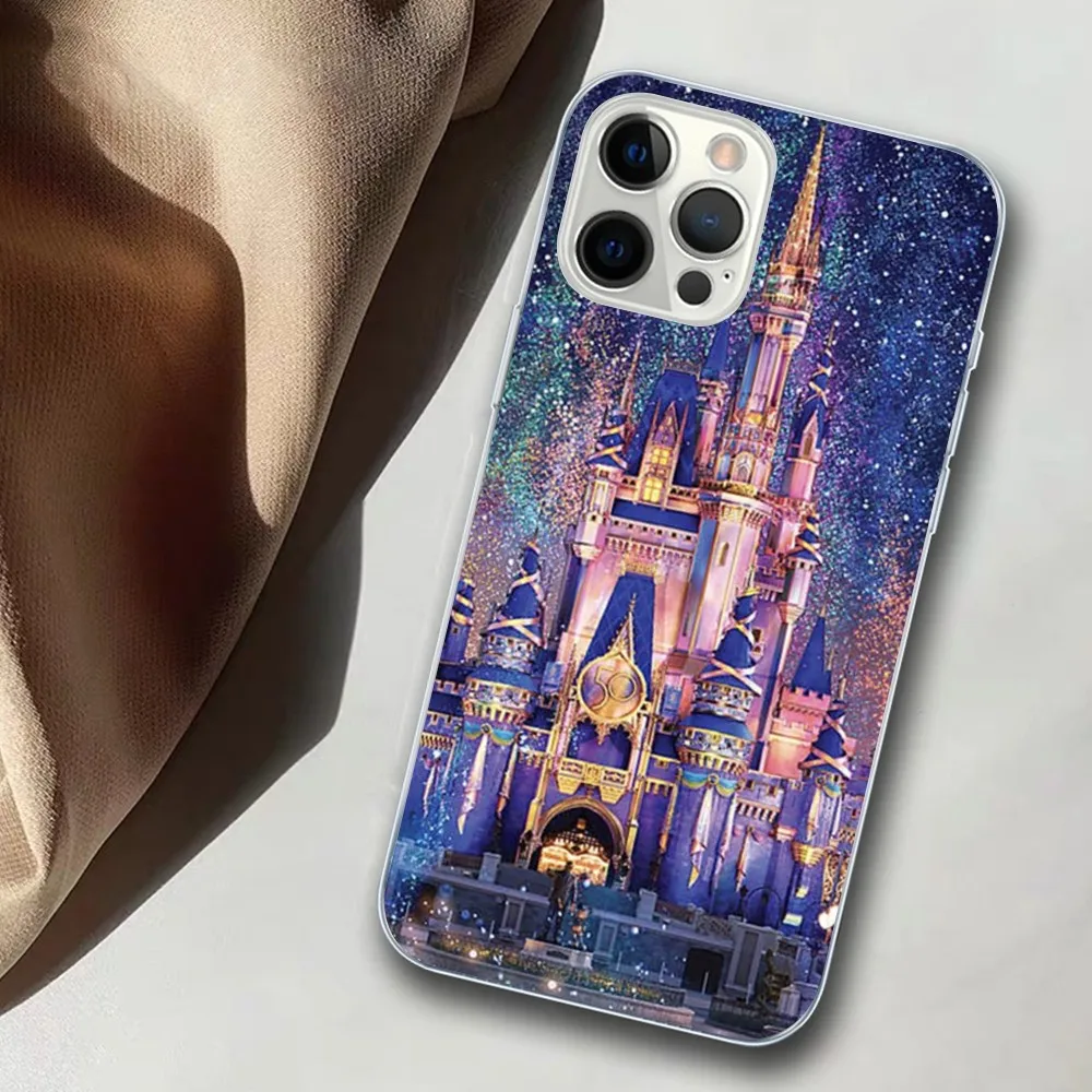 Disney Castle Phone Case For iPhone 15 14 11 12 13 Mini Pro XS Max Cover 6 7 8 Plus X XR SE 2020 Funda Shell