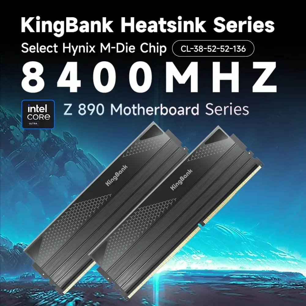 KingBank DDR5 48GB 8000MHz CL38 RAM Kit