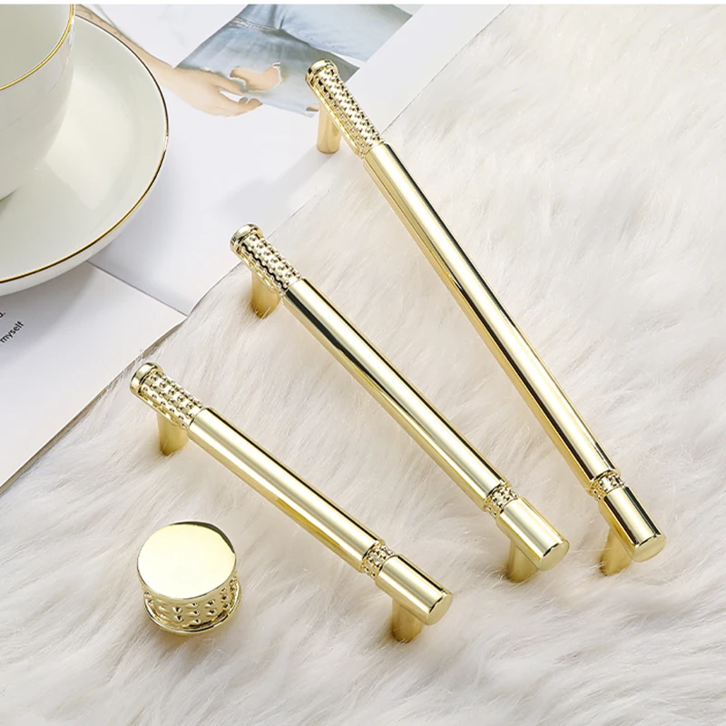 

Free Shipping 2pcs Simple Cabinet door Wardrobe Drawer Pulls Black Gold Furniture High-top wine Handle Hardware Knob 3.8" 5" 7.5