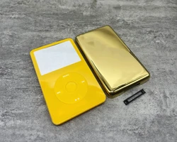 yellow front faceplate gold back case housing clickwheel center button bezel for iPod 5th gen video 30gb 60gb 80gb