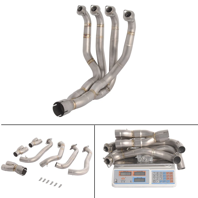 

Для Kawasaki Ninja ZX6R 2024-2025 мотоциклетная выхлопная система, соединительная труба из татанового сплава, без шнуровки, оригинальная трубка высокого качества