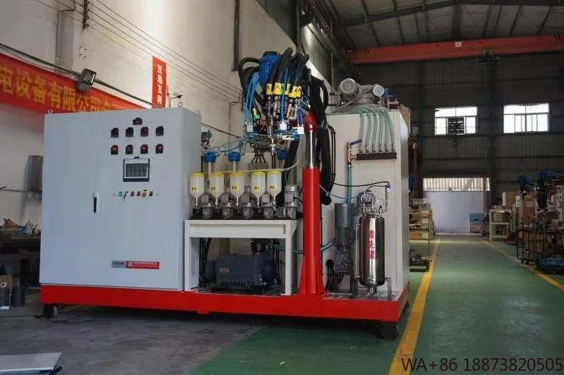 آلة صب البولي يوريثين لتدفق الشريط بتقنية الدوران لإنتاج الأسطوانة الصناعية معدات الطلاء الأوتوماتيكية مع #1