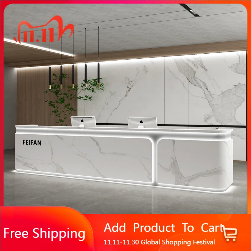 

Executive Aesthetic Reception Desks Simple Company Best Desks Modern Luxury Salon Industrial Escritorio Commercial Furniture