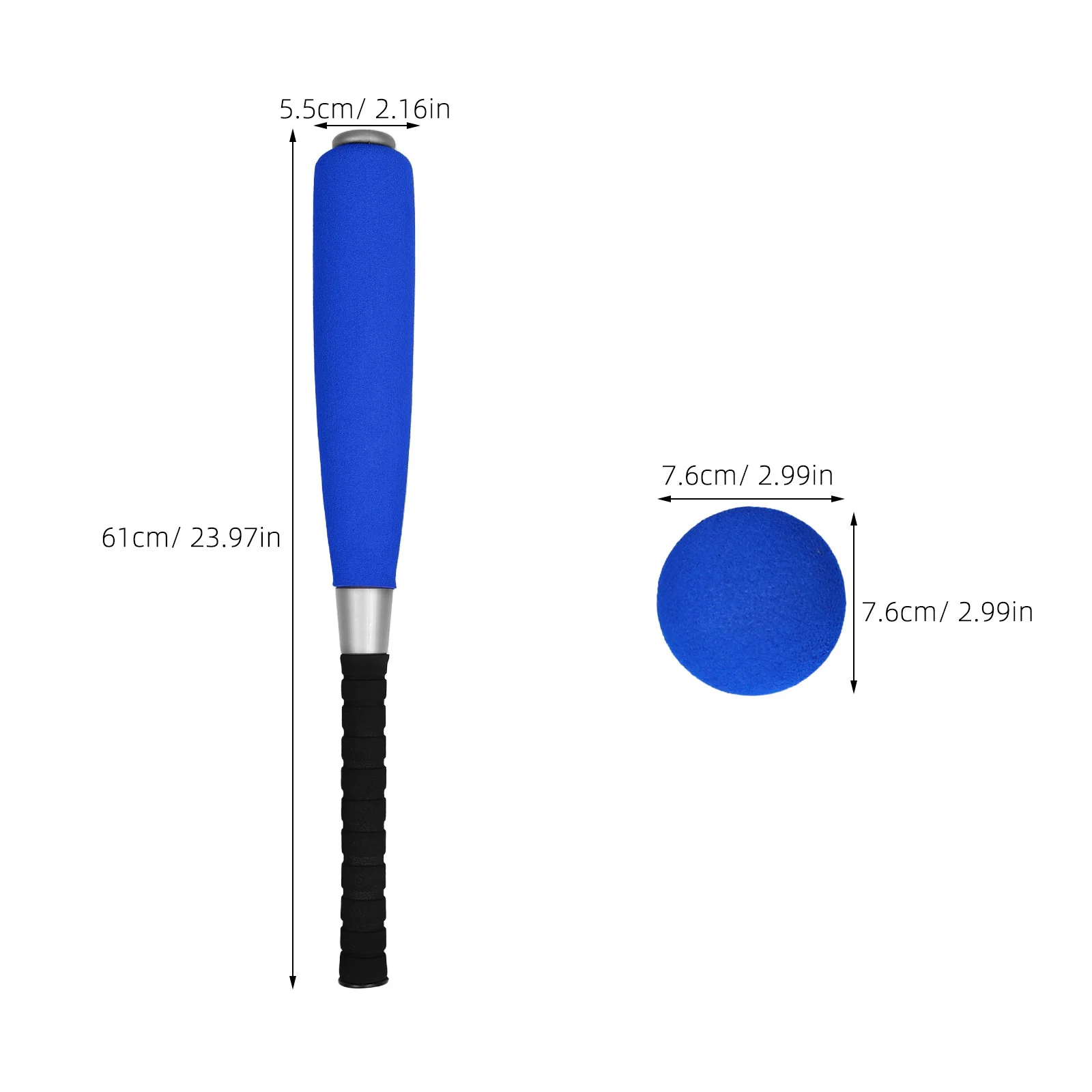 مجموعة واحدة من البيسبول للأطفال الصغار بألوان زاهية، معدات تدريب خفيفة الوزن وممتعة للرياضات الخارجية