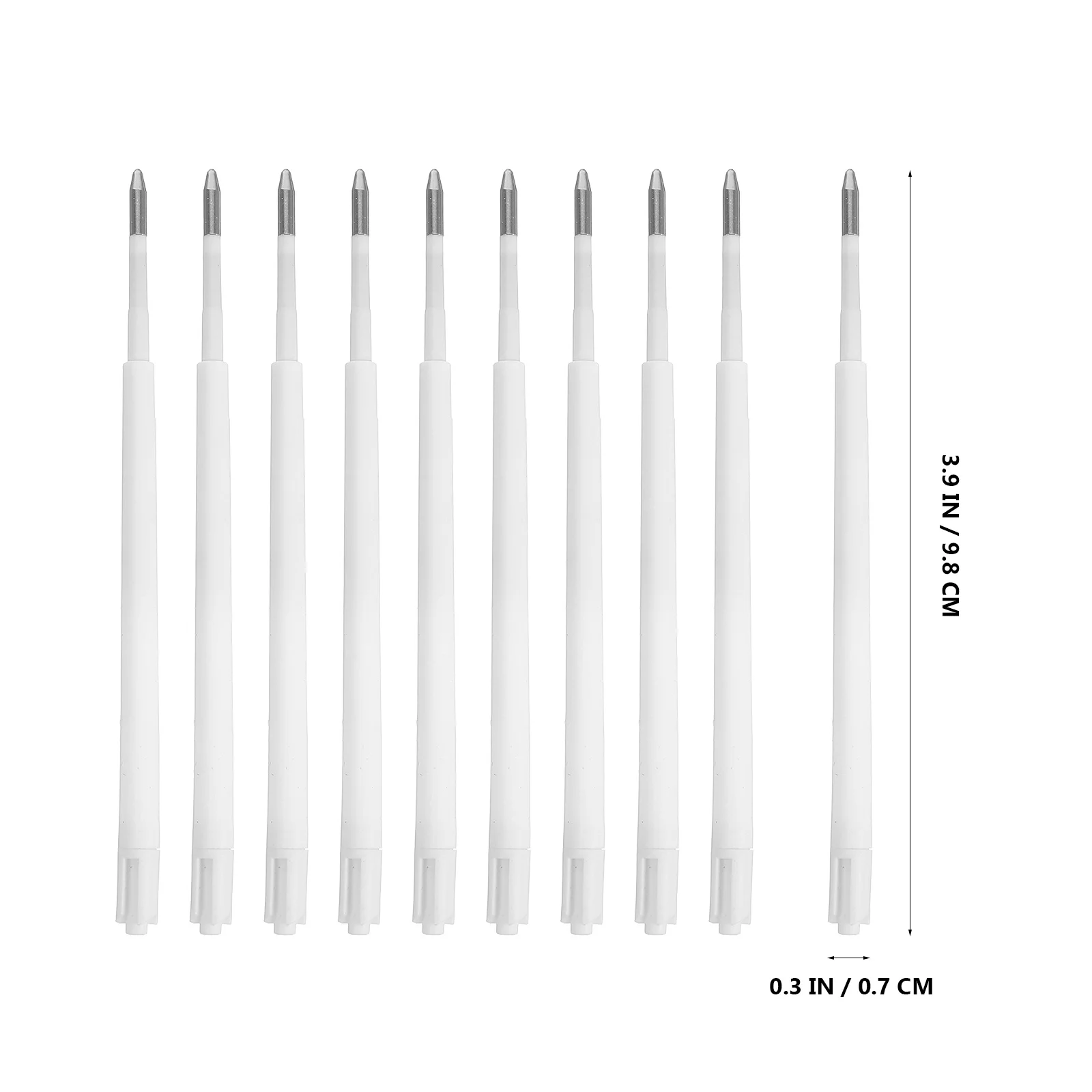 100 قطعة حبر أسود عبوات أقلام حبر جاف انقر فوق نمط حبر قابل للاستبدال الأساسية لمكتب المدرسة السلس الكتابة عبوات أقلام البلاستيك