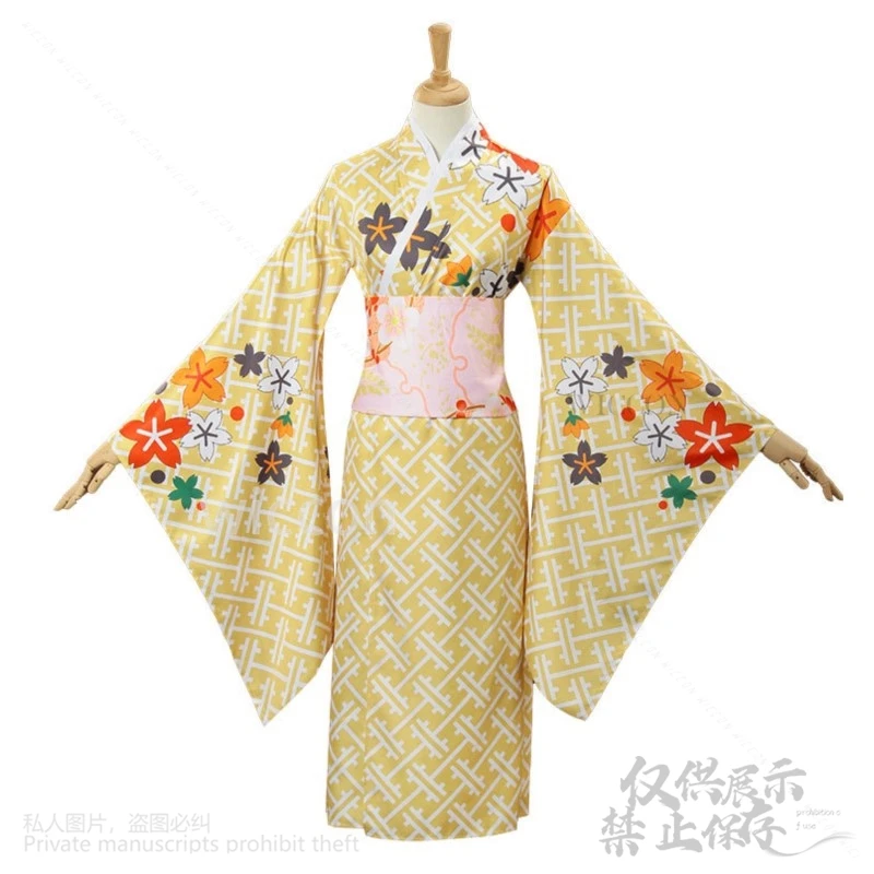 Anime The Rock! Cosplay Ijichi Nijika Costume Japanese Jirai Kei Girls Cute Kimono Dress Kawaii Lolita Pink Wigs Customized