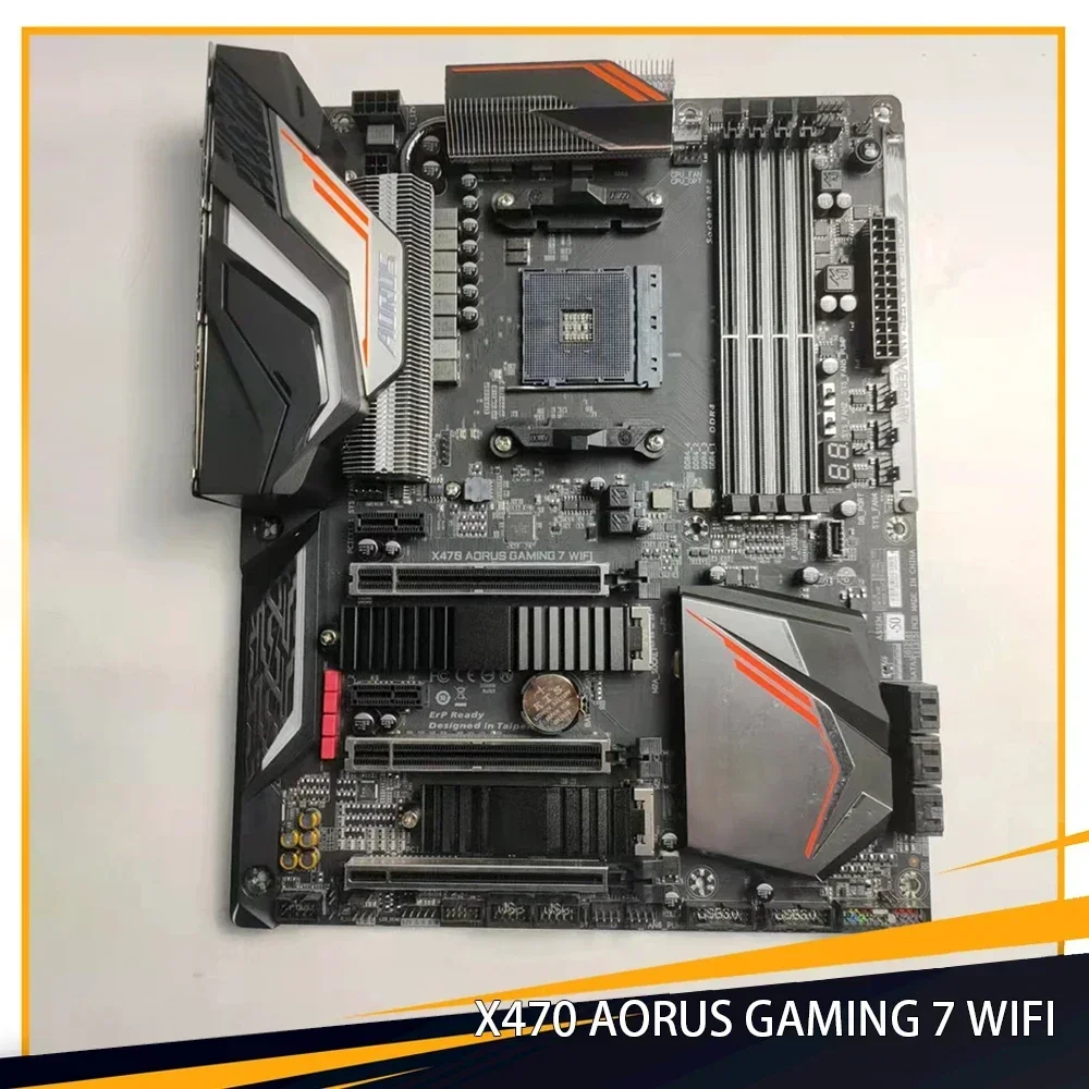 GA X470 AORUS GAMING 7 WIFI For Gigabyte Socket AM4 64GB DDR4 PCI-E 3.0 ATX Desktop Motherboard