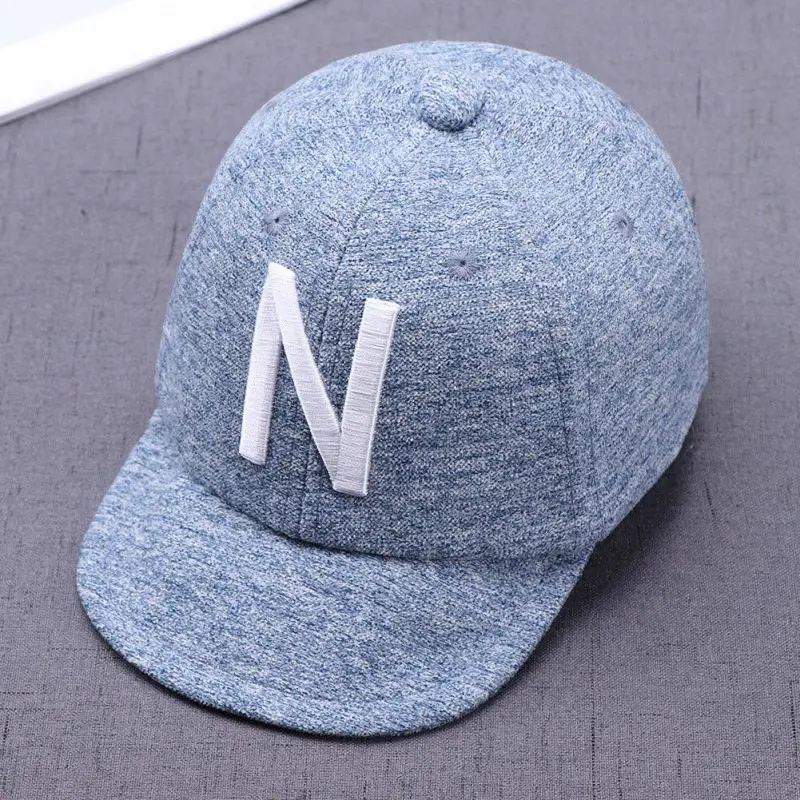 

0-3 Years Children Cotton Hat Summer Embroidered Letters Baby Solid Cap Infants Adjustable Sun Peaked Hats For Boys Girls