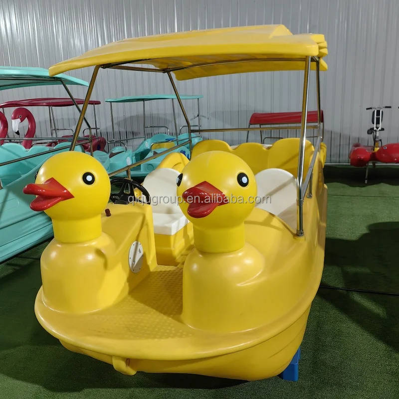 Entertainment Professional Supplier 7-9 Person Swan Water Electric Boats for Sale