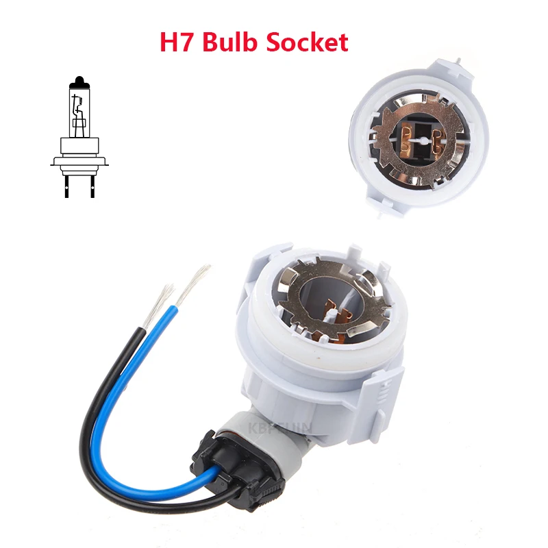 1Set H7 Bulb Socket Cable Adapter 63128380207 For Bmw E46 318i 320i 325i Lamp Holder Connector Accessories