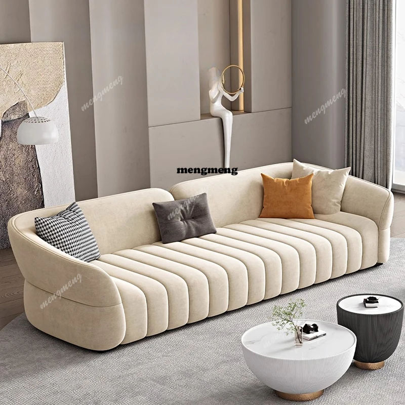 

Modern Minimalist Sofas Multifunction Pillows Recliner Single Fabric Sofas Elegant Apartment Wohnzimmer Sofas Home Furniture