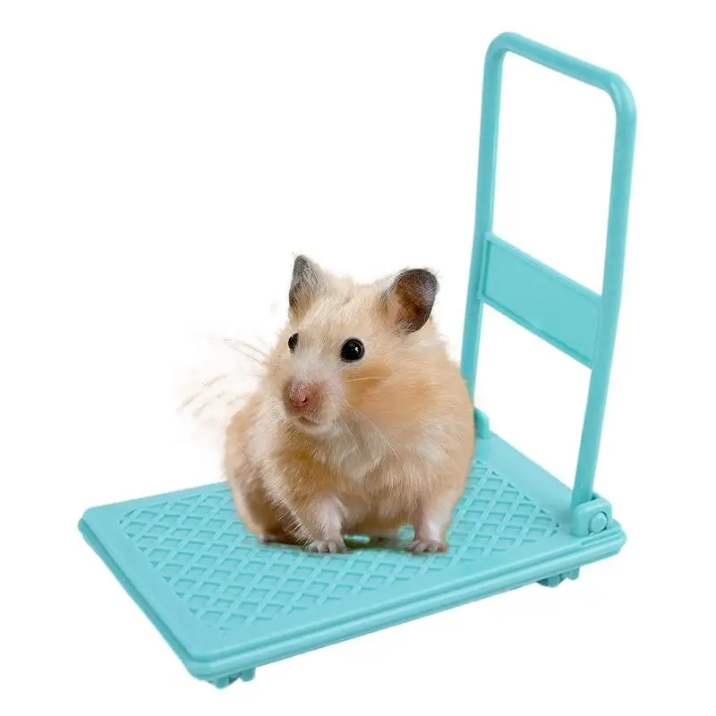 Hamster Cart Toy Hamster Bed Cage Decor Photo Props Hamster Enrichment Toys Small Cart Chinchilla Bed Pet Toys Hamster Cage