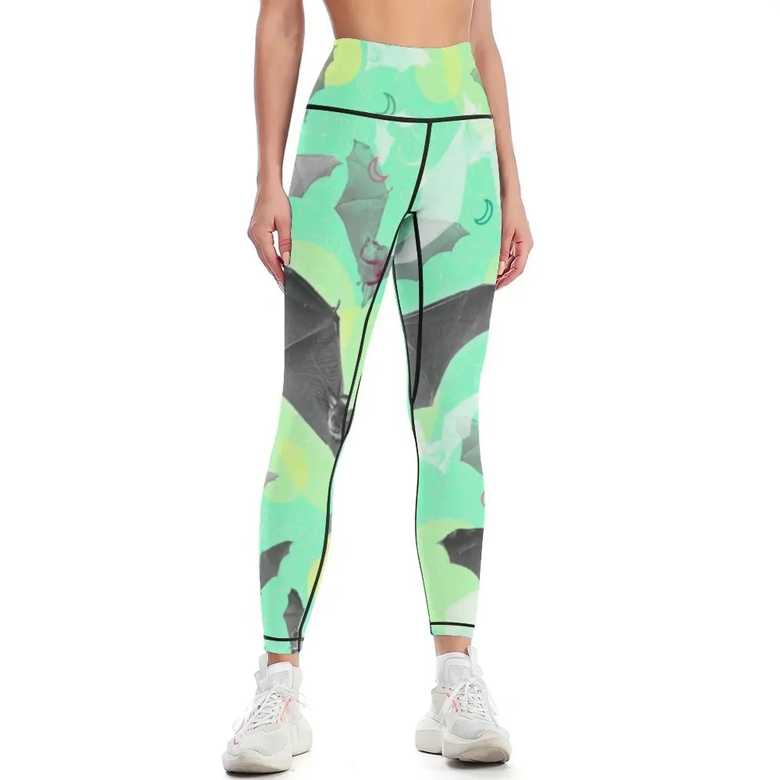 

Why do bats fly on Halloween Leggings sports for push up fitness Sports pants woman gym pants Womens Leggings