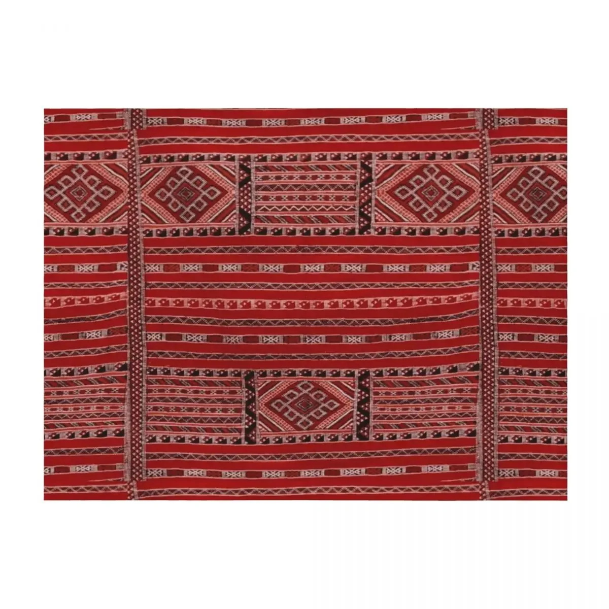 

Vintage Moroccan Pattern - Warm Palette Throw Blanket heavy to sleep warm winter Luxury Hair Blankets