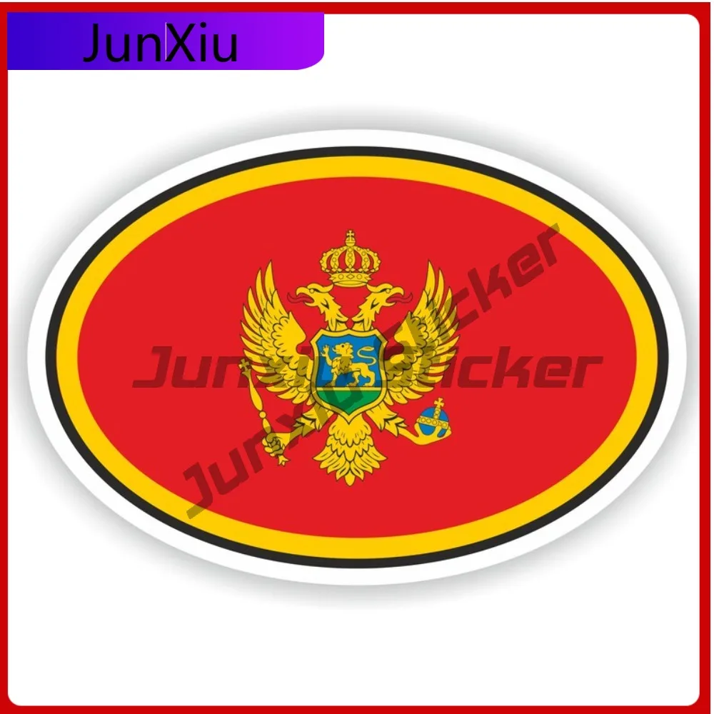 

MONTENEGRO Oval Sticker with Flag Cute Bumper Truck Fade Resistant Car Styling Vinyl Decal For Car Truck SUV Window Bumper