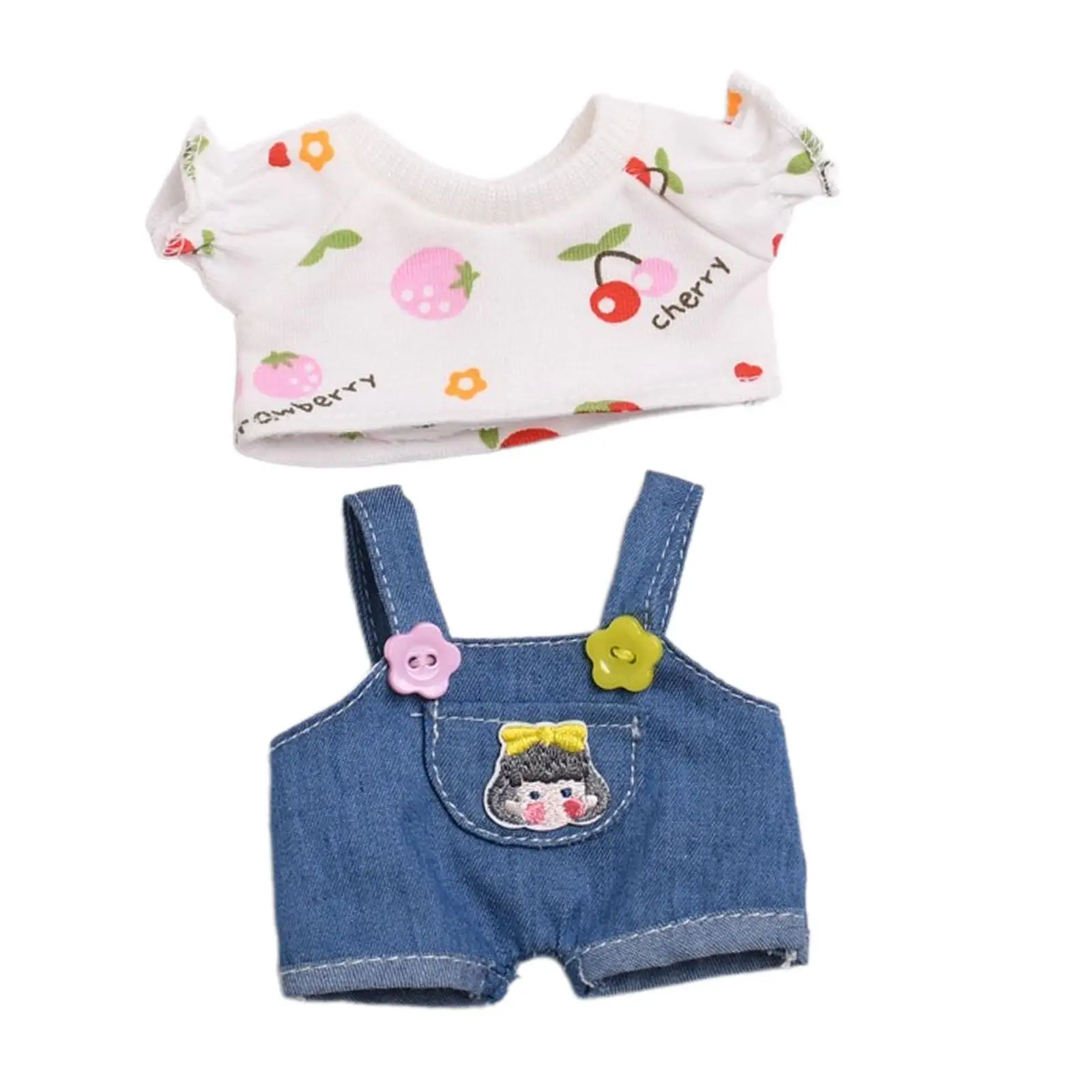 Mini 6 inch Doll Clothes Doll Accessories Clothing Girls Gift Dress up Adorable Doll Clothes for Pendant Doll Age 5-7 8-10 Kids