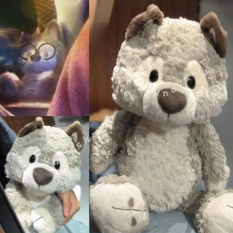 Grey Wolf Stuffed Animal Plush Fluffy Curly Grey Love And Deepspace Valko Same Style Wolf Plush Wolf 35cm 50cmTwo Size Halloween