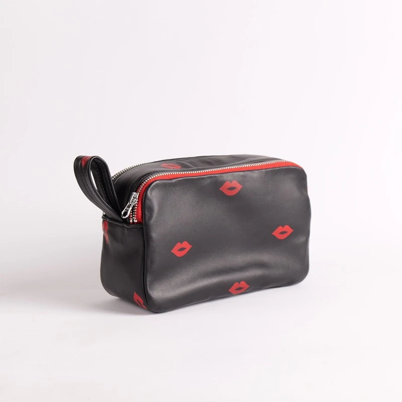 

Mini Hand Bag Sheepskin Leather Luxury Clutch Bag Casual Travel Storage Makeup Pack