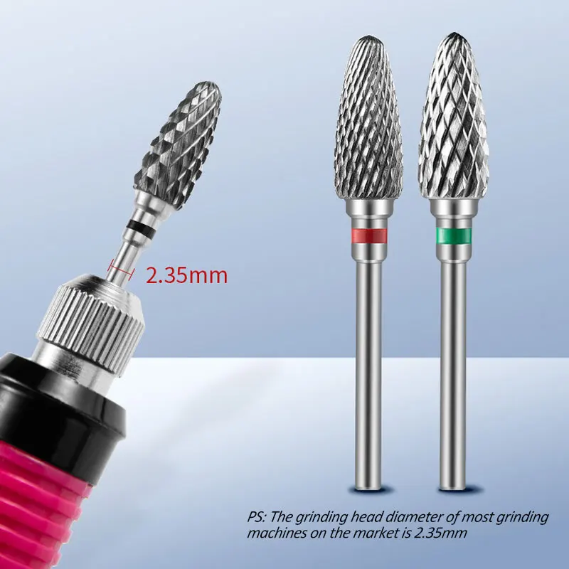 1 pz punte da trapano per unghie in acciaio al tungsteno lima per unghie trapano elettrico per unghie bava per unghie accessori per pedicure strumento per taglierina per manicure in acrilico