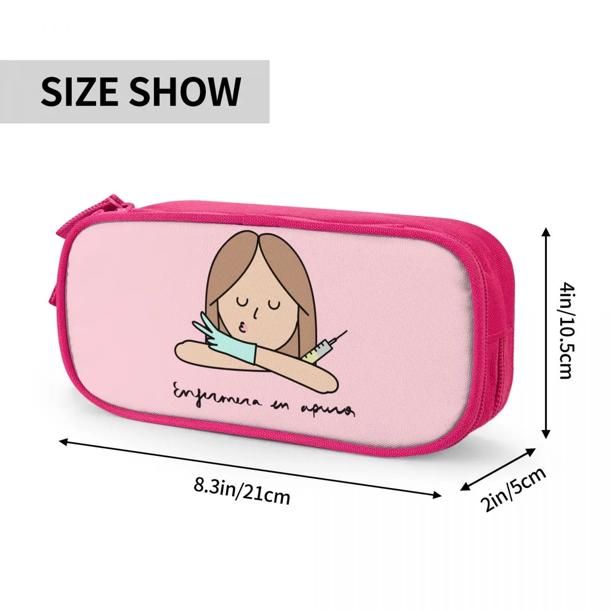 Fun Doctor Nurse Medical Pencil Case Enfermera En Apuros Pencil Pouch Pen Holder Large Storage Bags Cosmetic Stationery