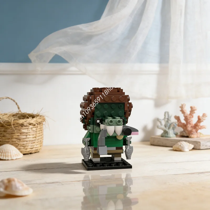 

187 деталей MOC Ali Gator Garbage Pail BricKidz Brickheadz, конструктор, игрушка для сборки, креативный подарок на Рождество