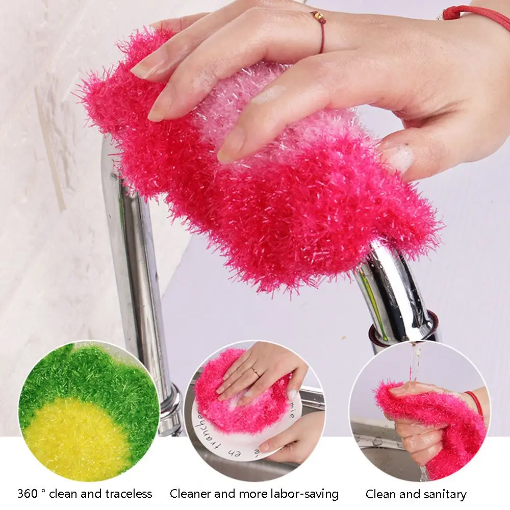 

1PC Cute Cleaning Cloth Tableware Wash Kitchenware Brushes Cleaning Rags Scouring Pad Dish Scrubber Sponge Dish Towel